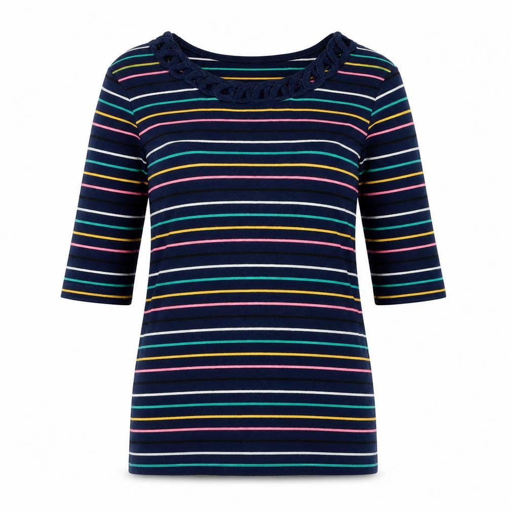 Womens UK Size 10 Spirit Blue Basic T-Shirt