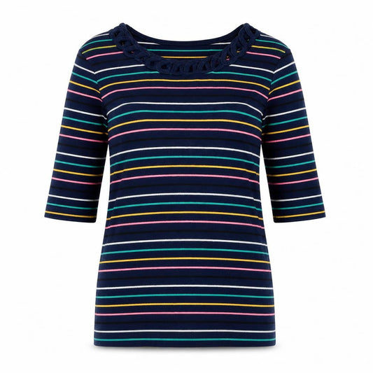 Womens UK Size 10 Spirit Blue Basic T-Shirt