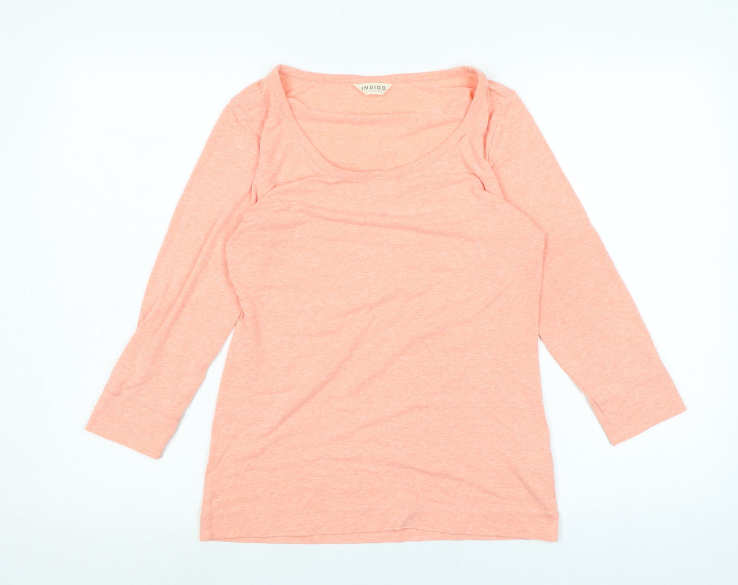 Womens UK Size 8 marks Orange Basic T-Shirt