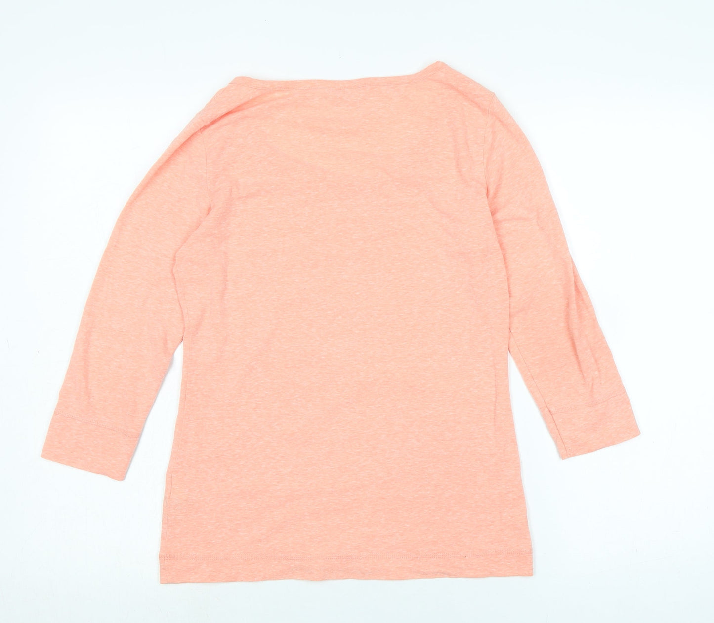 Womens UK Size 8 marks Orange Basic T-Shirt