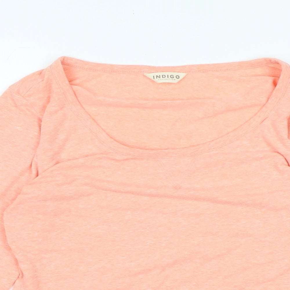 Womens UK Size 8 marks Orange Basic T-Shirt