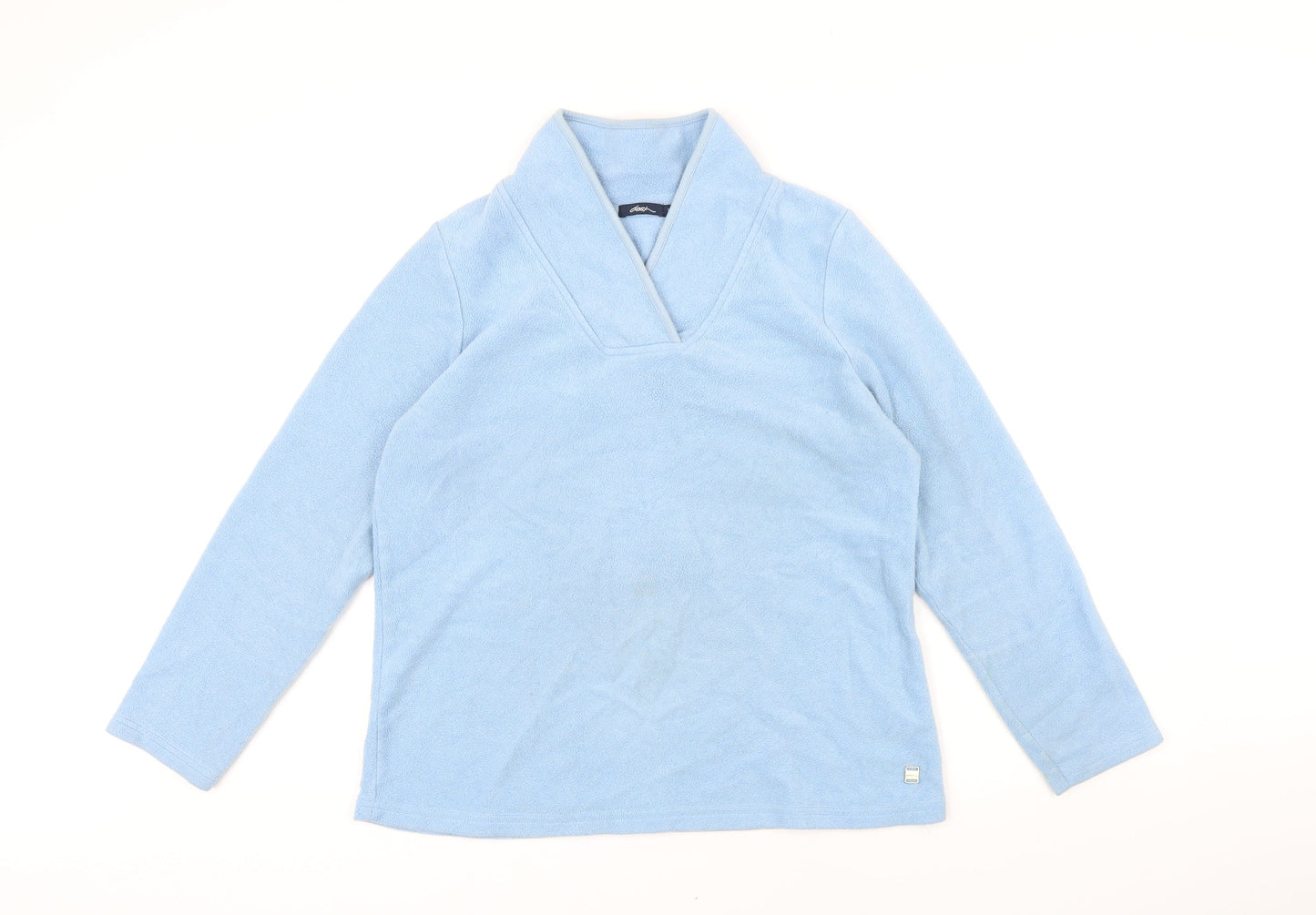 DASH Womens Blue Polyester Pullover Sweatshirt Size 16