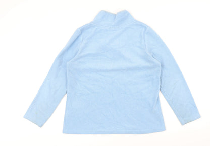 DASH Womens Blue Polyester Pullover Sweatshirt Size 16