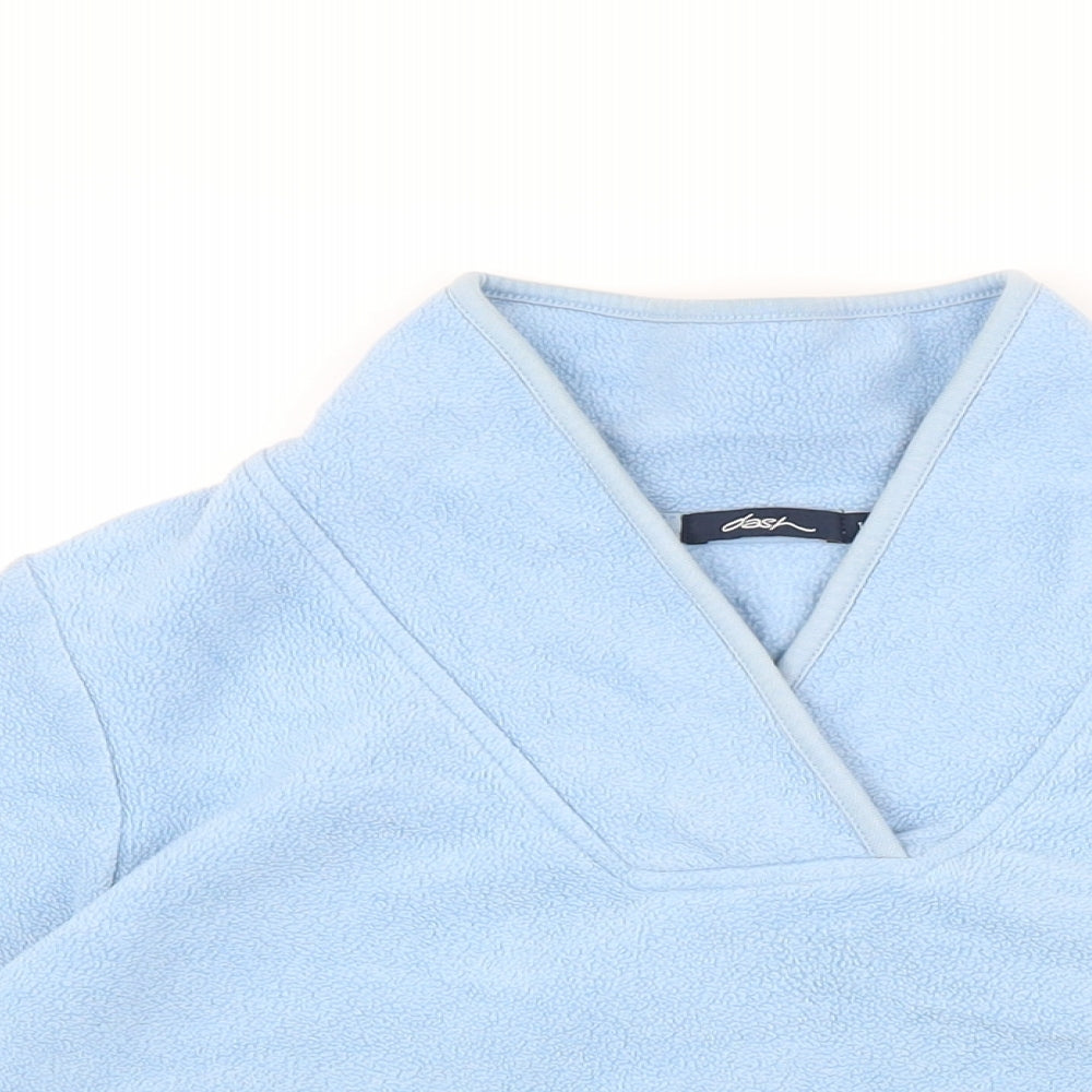 DASH Womens Blue Polyester Pullover Sweatshirt Size 16