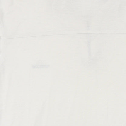 Addidas Mens Beige Polyester Polo Size 2XL Collared Zip