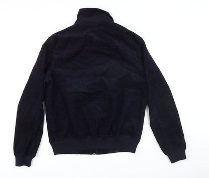 Mens UK Size M Topman Blue Bomber Jacket