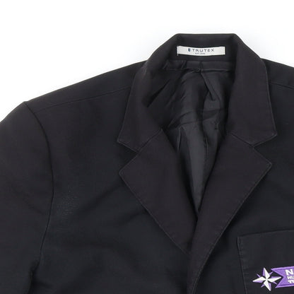 Trutex Boys Black Jacket Blazer Size L Button - North Huddersfield Trust School