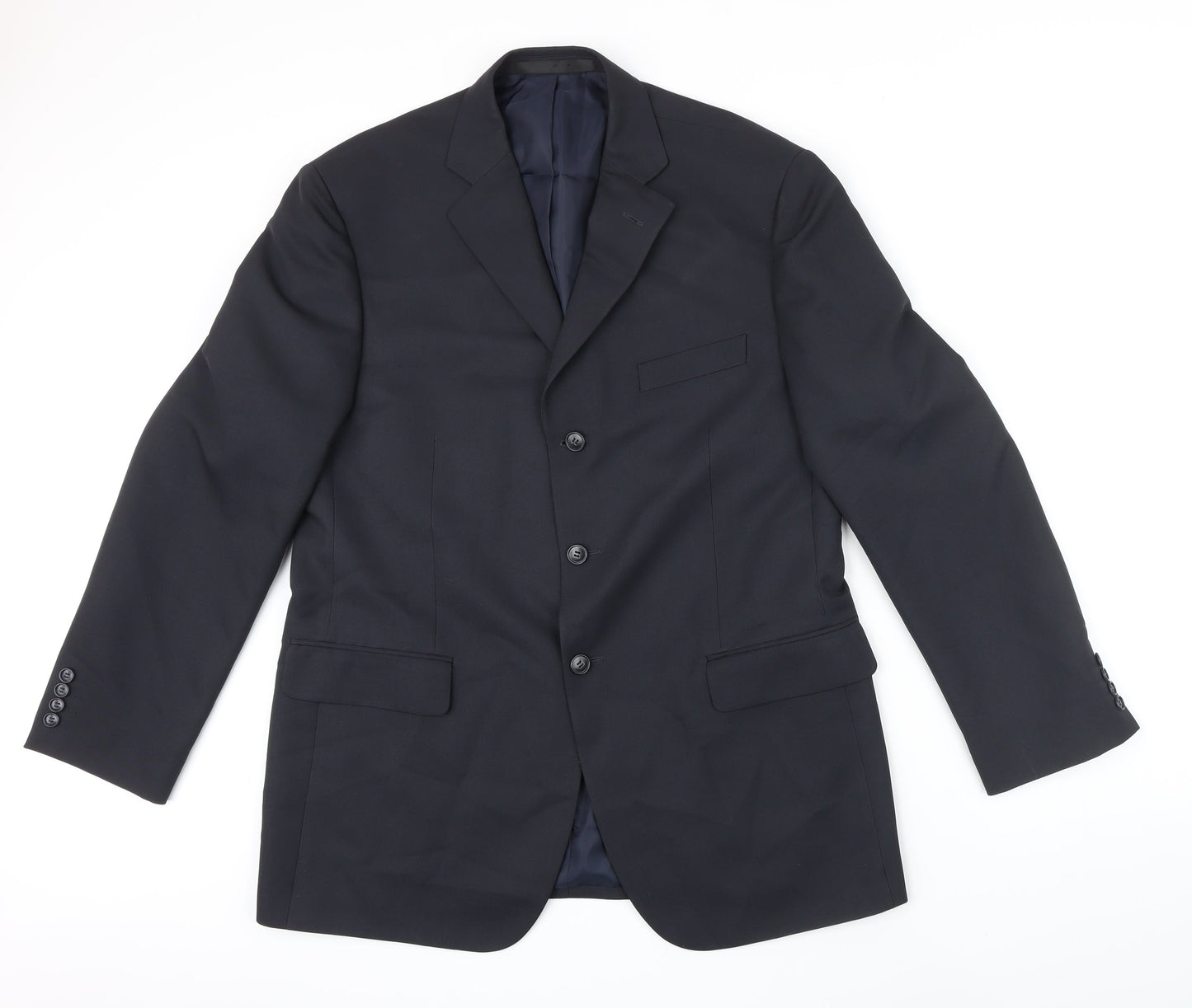 Mens UK Size 42 M&S Regular Blue Suit Jacket