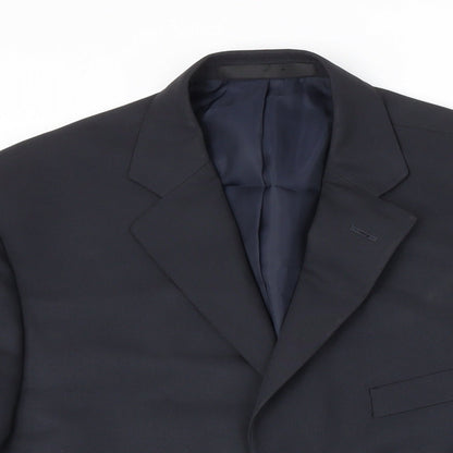 Mens UK Size 42 M&S Regular Blue Suit Jacket