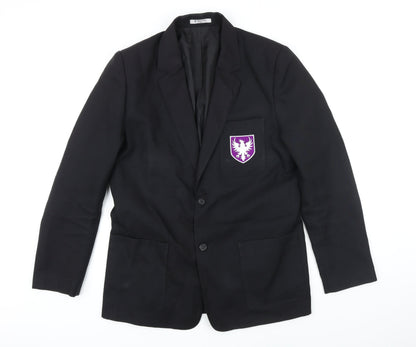 Trutex Boys Black Jacket Blazer Size L Button