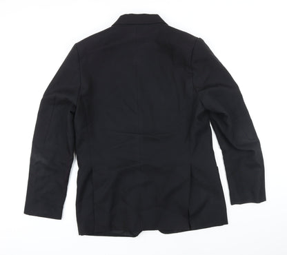 Trutex Boys Black Jacket Blazer Size L Button