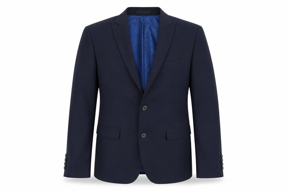 ONESIX5IVE Mens Blue Polyester Jacket Blazer Size 40 Regular