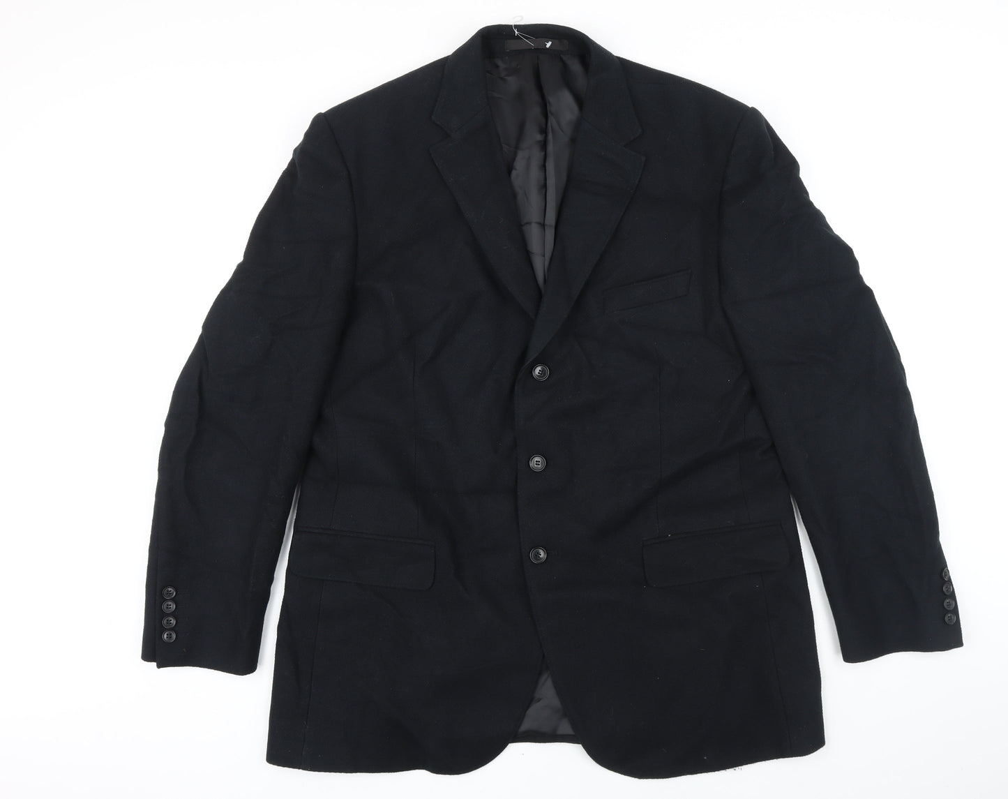 Mens UK Size 44 M&S Big & Tall Black Suit Jacket