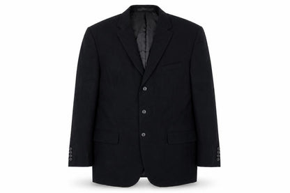 Marks & Spencer Mens Black Cotton Jacket Blazer Size 44 Big & Tall