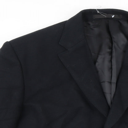 Mens UK Size 44 M&S Big & Tall Black Suit Jacket
