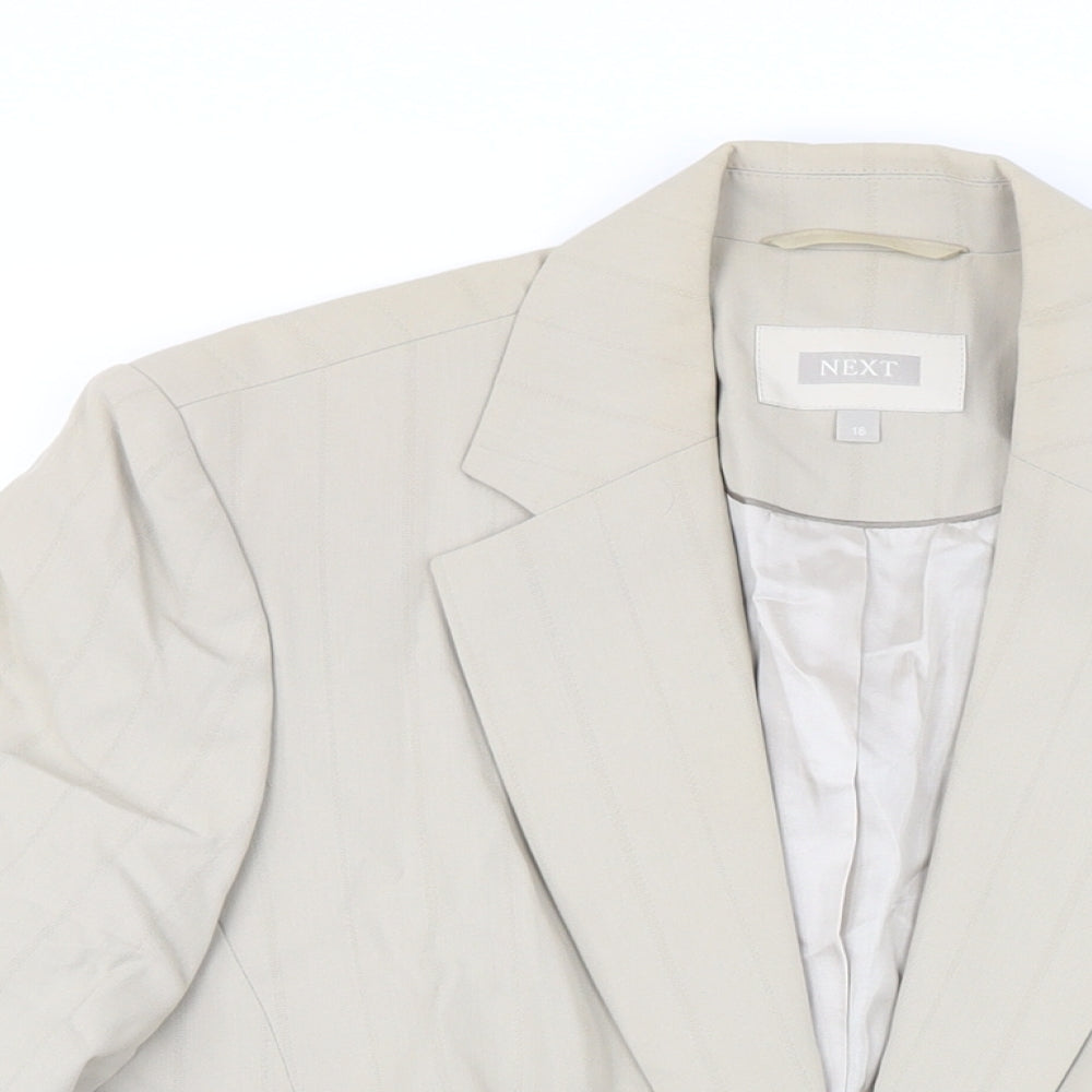 Womens UK Size 16 NEXT Beige Jacket