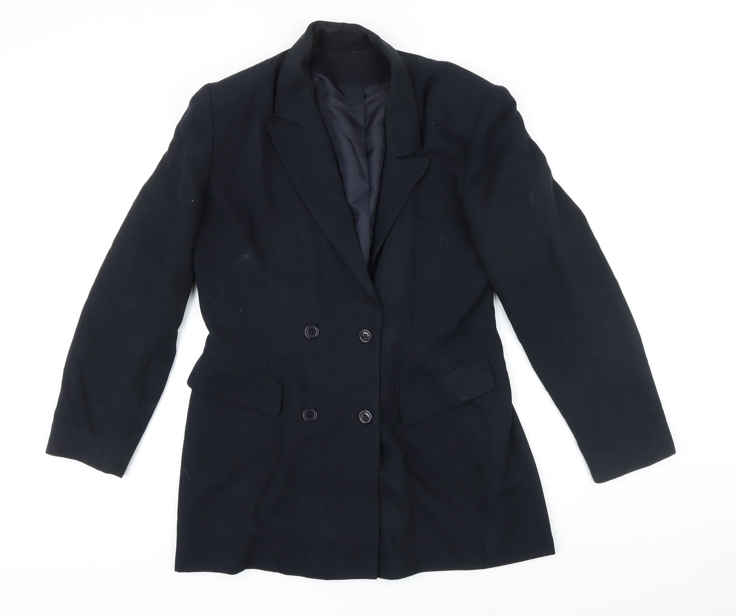 Principles Womens Blue Jacket Blazer Size 12 Button