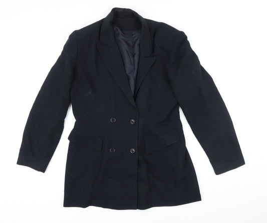 Principles Womens Blue Jacket Blazer Size 12 Button