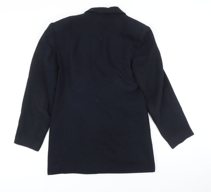 Principles Womens Blue Jacket Blazer Size 12 Button