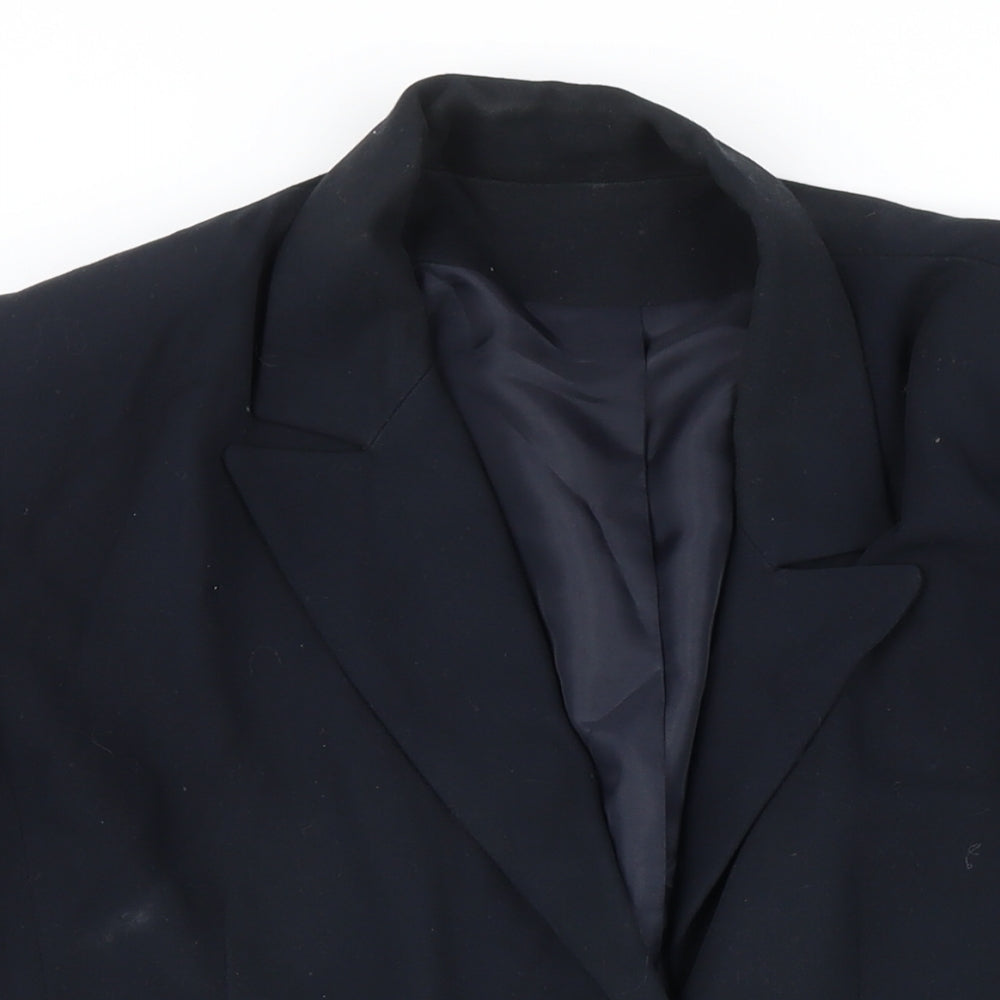 Principles Womens Blue Jacket Blazer Size 12 Button