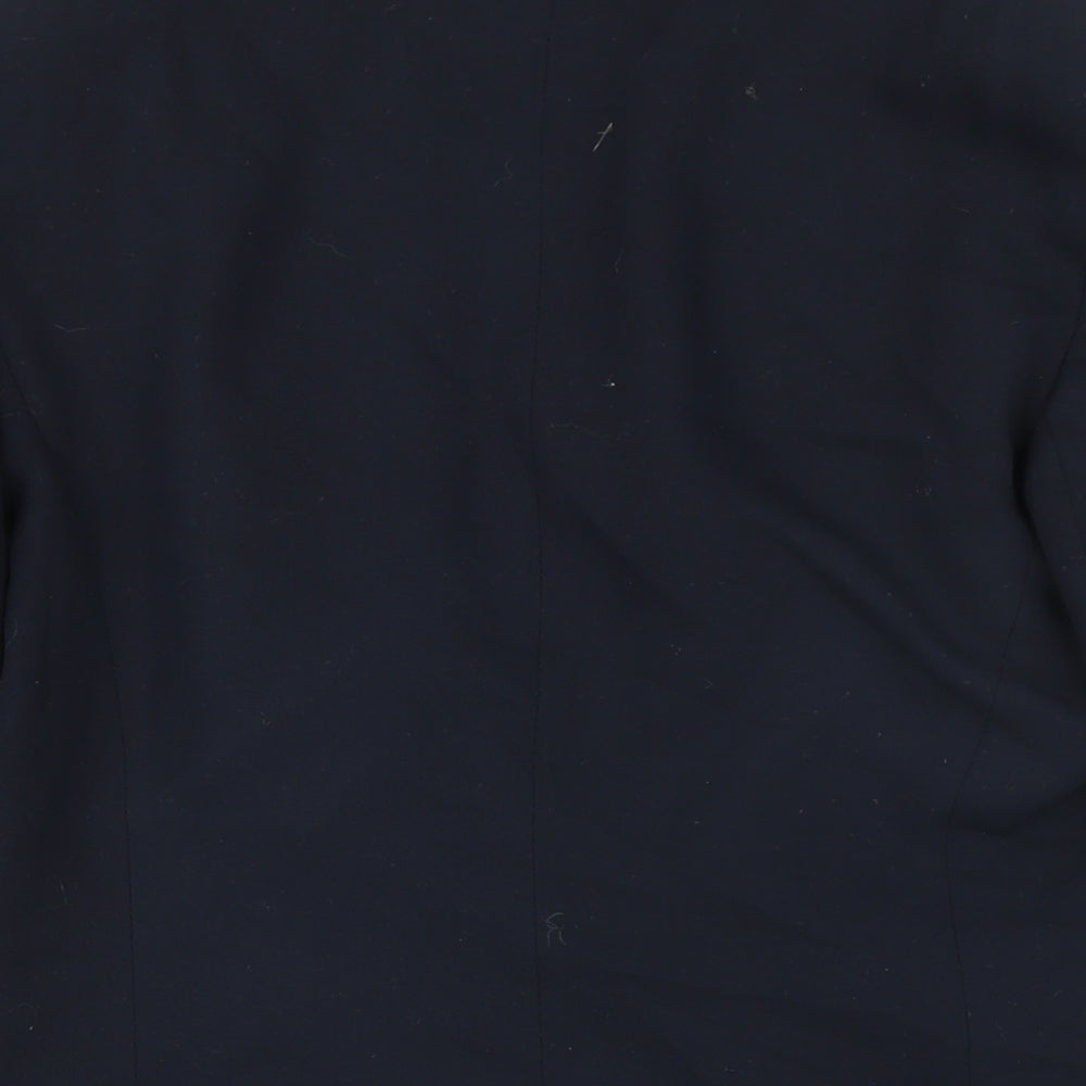 Principles Womens Blue Jacket Blazer Size 12 Button