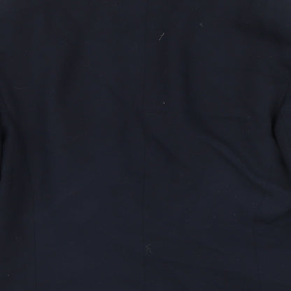 Principles Womens Blue Jacket Blazer Size 12 Button