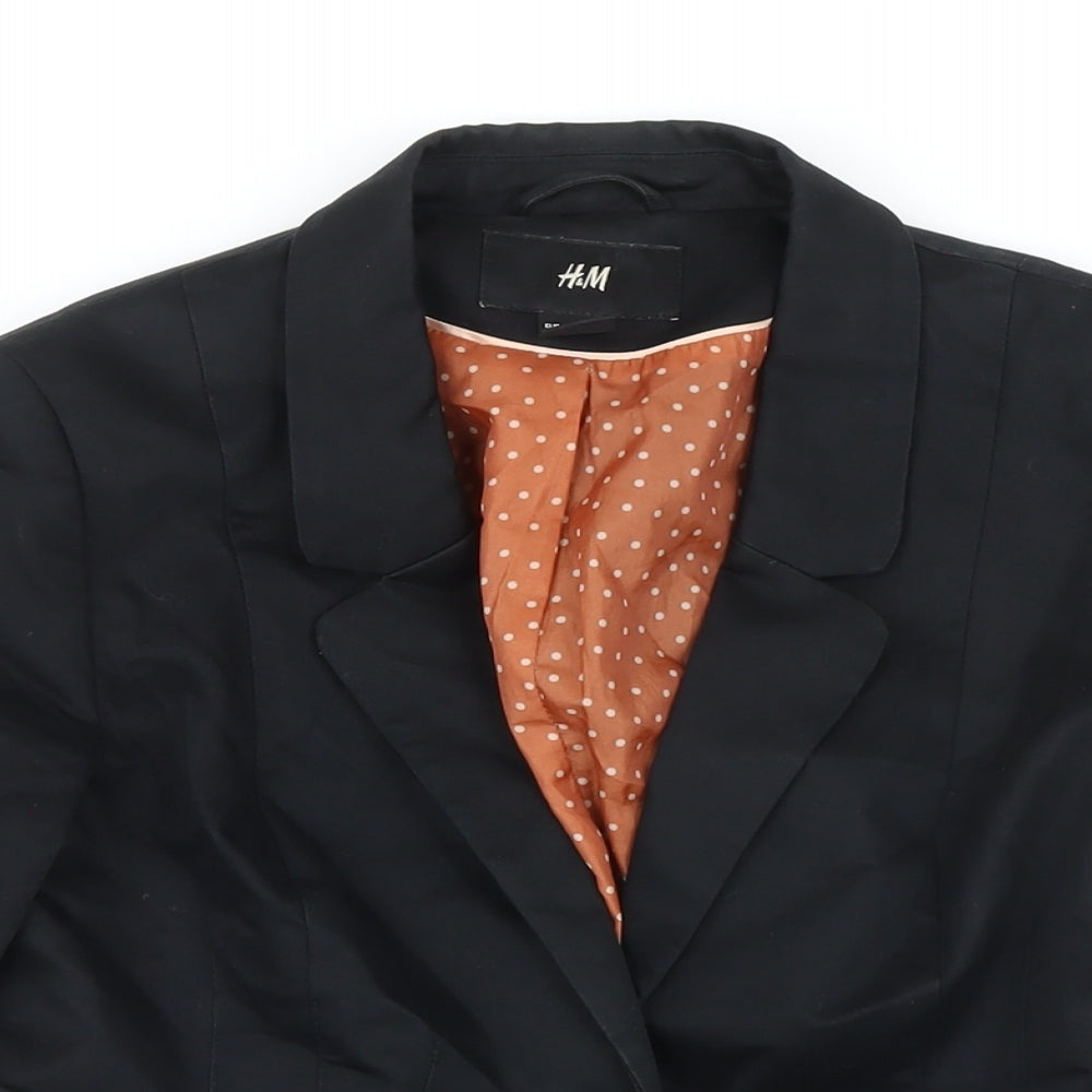 Womens UK Size 10 H&M Black Jacket