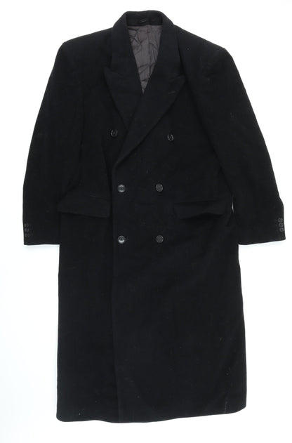 Mens UK Size M Horne Brothers Black Overcoat
