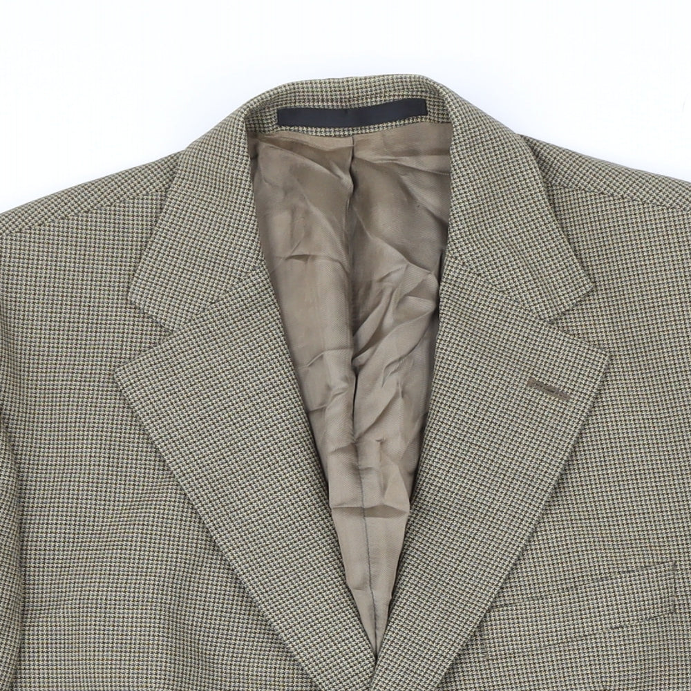 Mens UK Size 40 M&S Regular Brown Suit Jacket