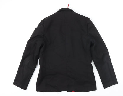 Winterbottoms Girls Black Jacket Blazer Size M Button - Batley Girl's Highschool