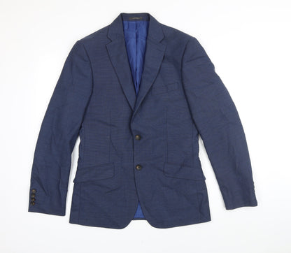 Mens UK Size 36 M&S Regular Blue Suit Jacket