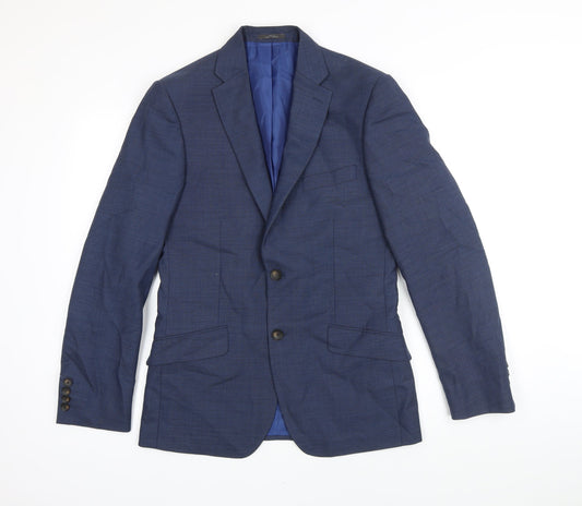 Mens UK Size 36 M&S Regular Blue Suit Jacket
