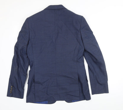 Mens UK Size 36 M&S Regular Blue Suit Jacket
