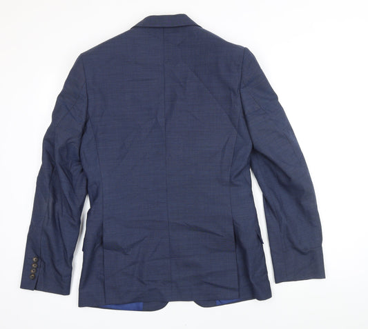 Mens UK Size 36 M&S Regular Blue Suit Jacket