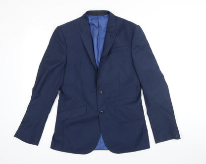 Mens UK Size 36 M&S Regular Blue Suit Jacket