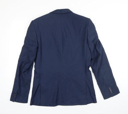 Mens UK Size 36 M&S Regular Blue Suit Jacket