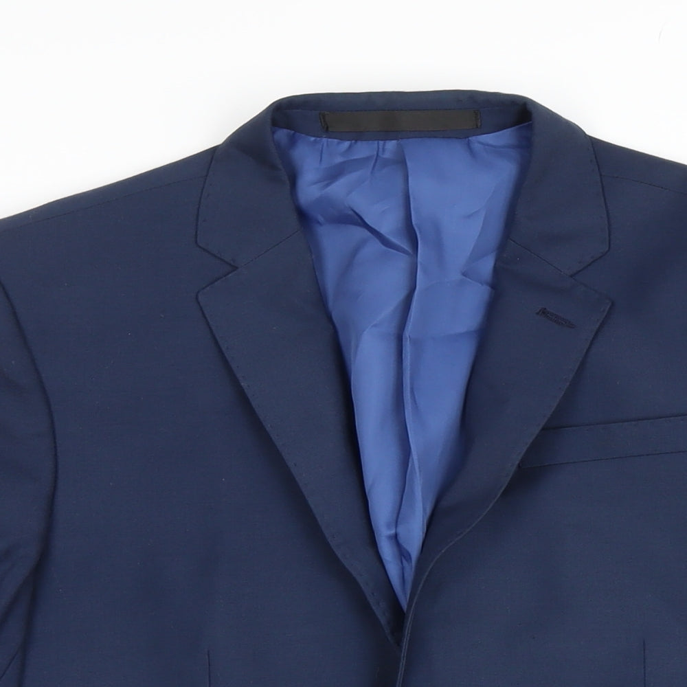 Mens UK Size 36 M&S Regular Blue Suit Jacket