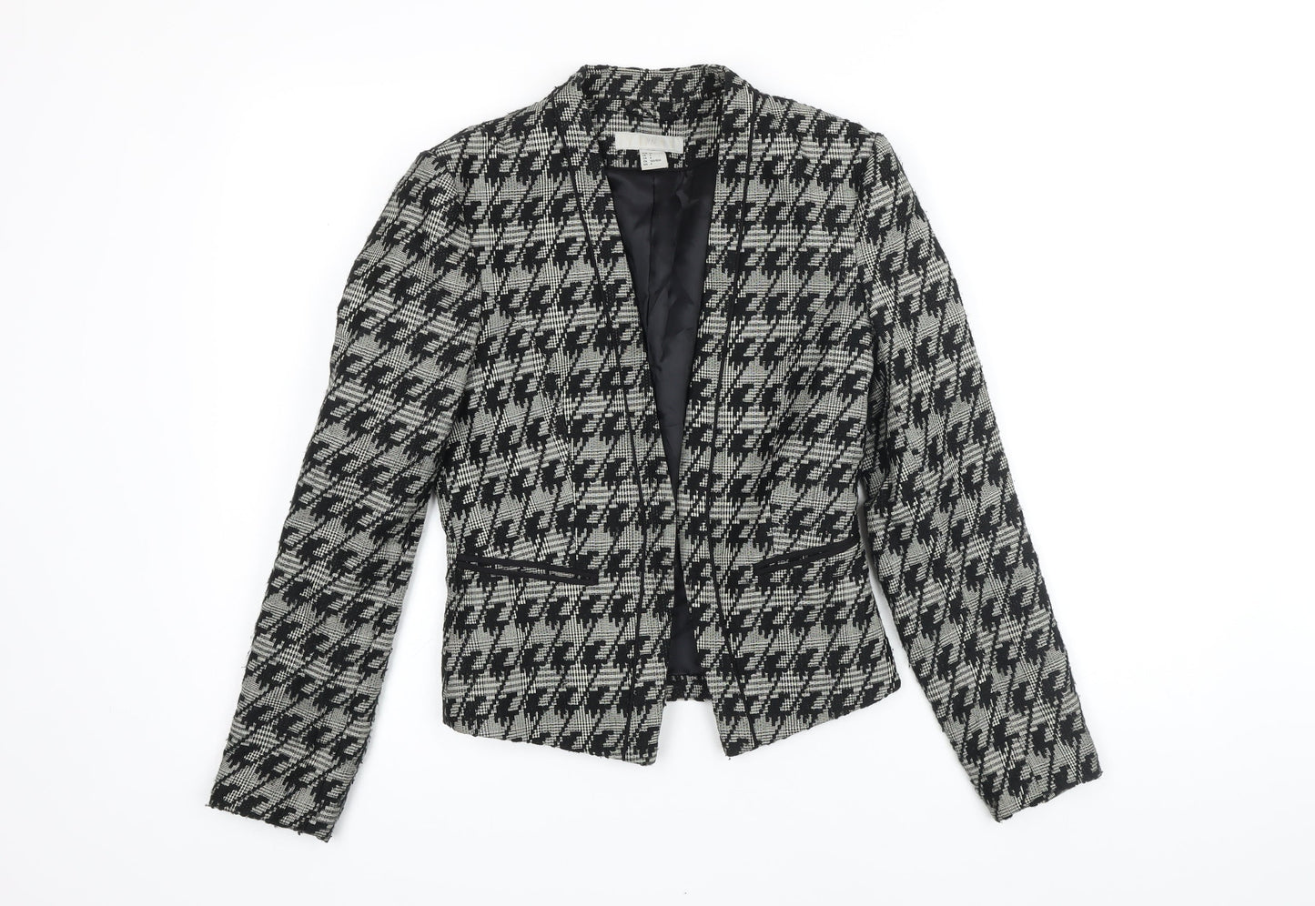 H&M Womens Multicoloured Geometric Jacket Blazer Size 6