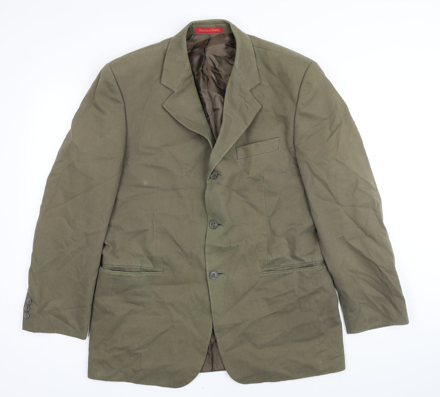Mens UK Size 40 Debenham & freebody Regular Green Suit Jacket