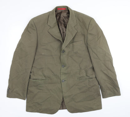 Mens UK Size 40 Debenham & freebody Regular Green Suit Jacket