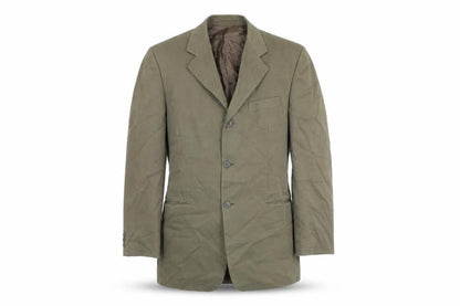 Debenhams & freebody Mens Green Cotton Jacket Blazer Size 40 Regular