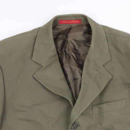 Mens UK Size 40 Debenham & freebody Regular Green Suit Jacket