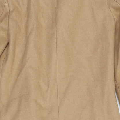Womens UK Size 6 Dorothy Perkins Beige Overcoat