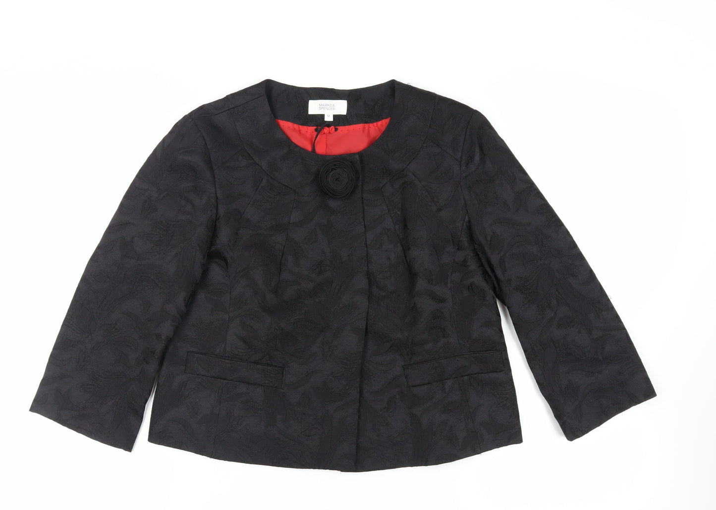 Womens UK Size 12 Marks and Spencer Black Jacket