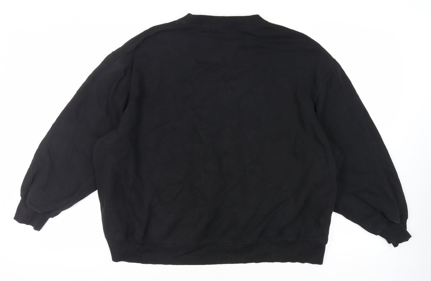 Womens UK Size XL Divided by H&M Black Pullover Sweatshirt