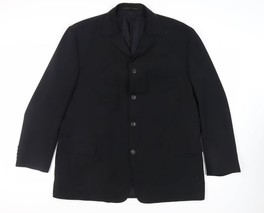 Mens UK Size 46 Wilson Regular Black Suit Jacket