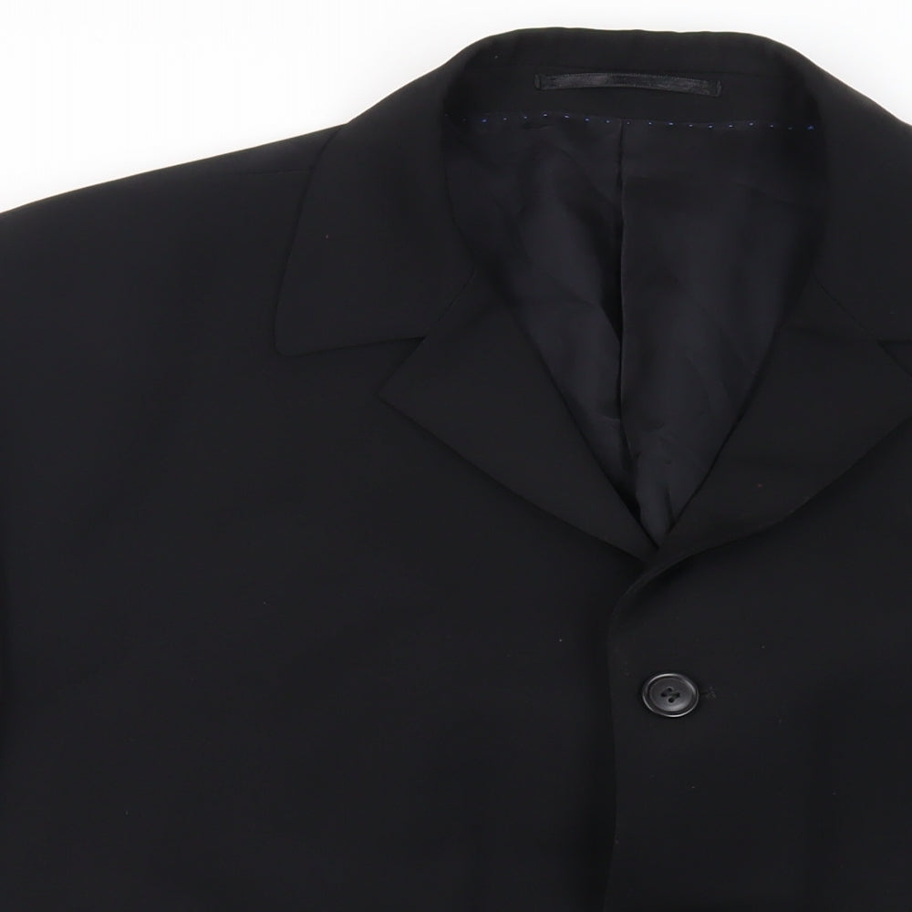 Mens UK Size 46 Wilson Regular Black Suit Jacket