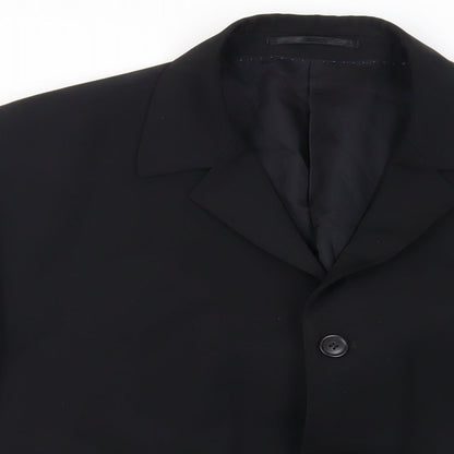 Mens UK Size 46 Wilson Regular Black Suit Jacket