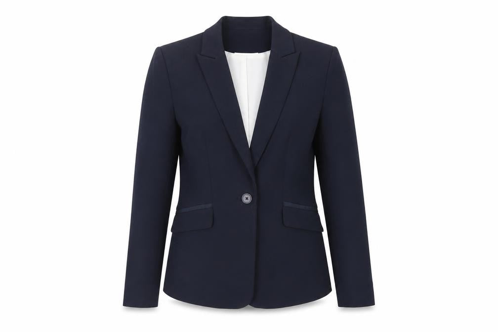 Marks & Spencer Womens Blue Jacket Blazer Size 8 Button