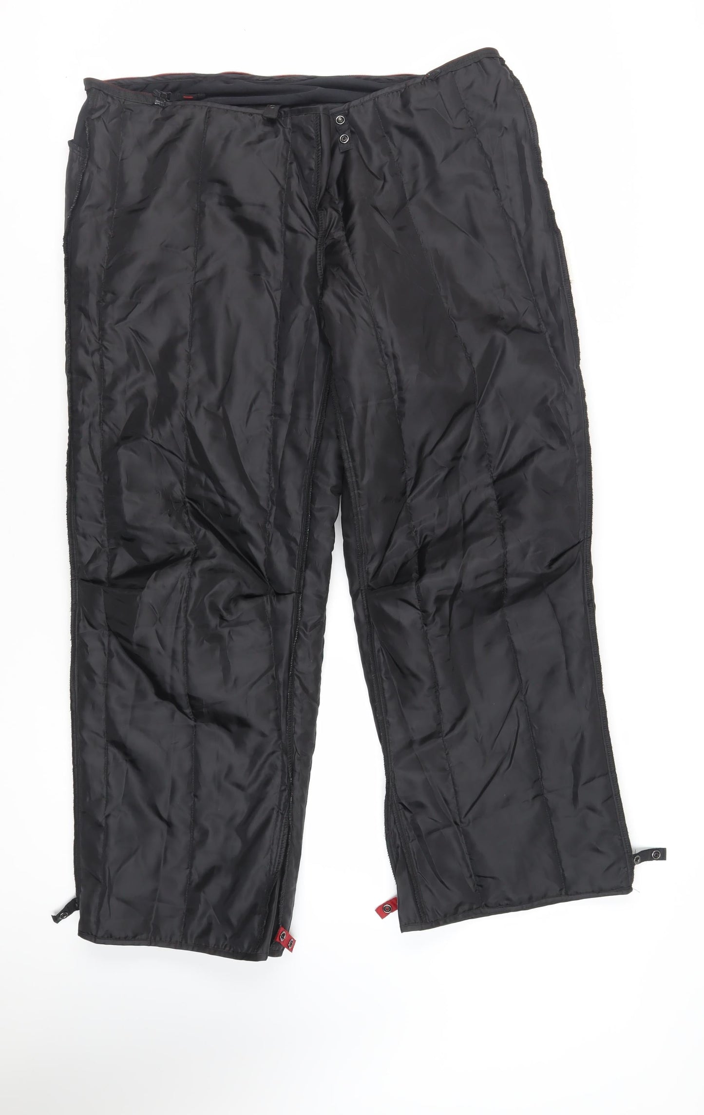 Hein Gericke Mens Black Polyester Trousers Size 2XL L30 in Regular Zip - Motorcycle Trousers Lining